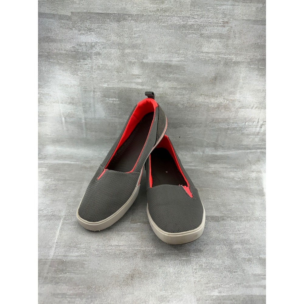 The North Face Base Camp Lite Skimmer II Grey Neon Slip On Shoes Women Sz 7.5